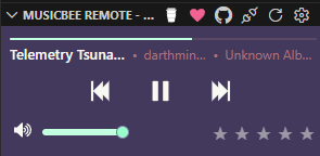 Now Playing - Fairy Floss Dark Theme - Mini
