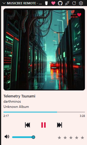 Now Playing - Horizon Bright Theme