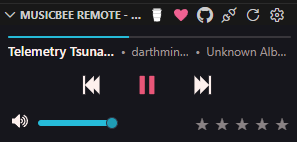 Now Playing - Horizon Dark Theme - Mini