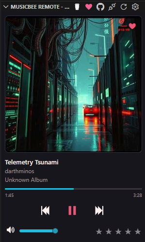 Now Playing - Horizon Dark Theme