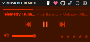 Now Playing - Mono (Red) Theme - Mini
