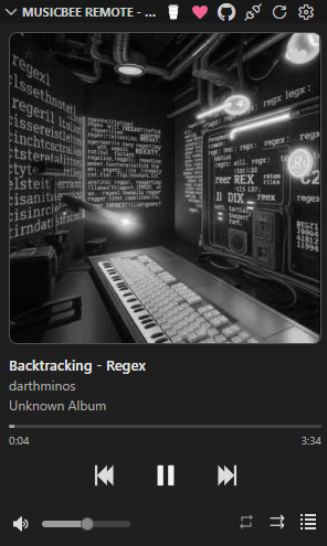 Now Playing - Grayscale Theme