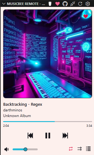 Now Playing - Horizon Bright Theme