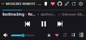 Now Playing - Horizon Dark Theme - Mini
