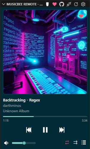 Now Playing - Material Theme