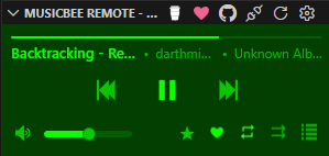 Now Playing - Mono (Green) Theme - Mini