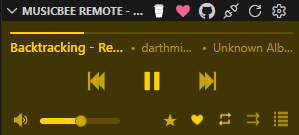 Now Playing - Mono (Yellow) Theme - Mini